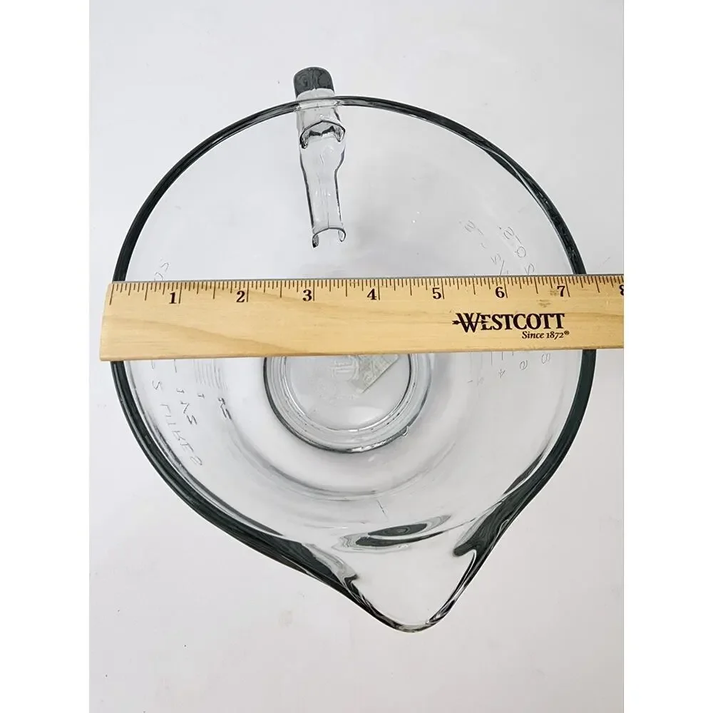 Anchor Hocking 2QTS/8 Cups/2000ML/2 Litres Measuring Batter Bowl w/ Red Lid USA